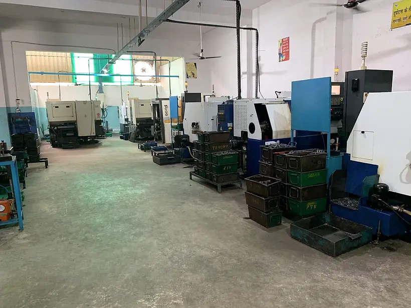 The CNC turning section