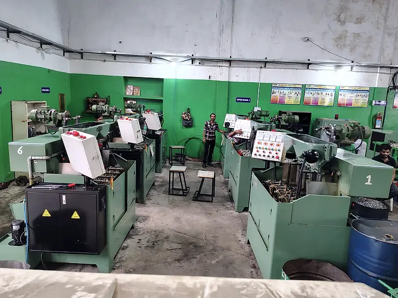 The tapping machine bay
